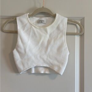 Sculpt knit high neck tank cropped (xxs)
